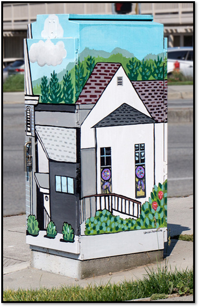 traffic box with artwork