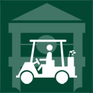 golf cart dark green
